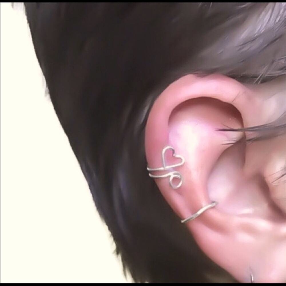 Heart Swirl Adjustable Ear Cuff